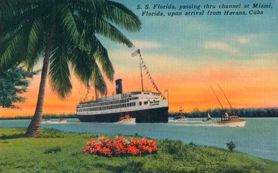 SS Florida, Miami, Florida, Upon Arrival from Havana, Cuba by Unbekannt