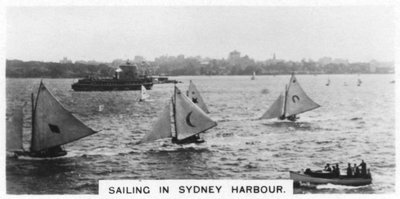 Sailing in Sydney Harbour, Australia by Unbekannt