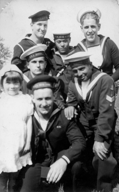 Sailors from Six Different Countries During the Coronation Review, Southsea, Hampshire by Unbekannt