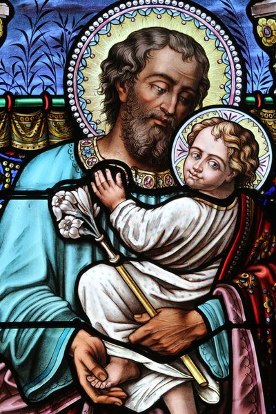 Saint Joseph and Jesus, Bons-en-Chablais, France by Unbekannt