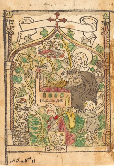 Saint Alto, Saint Bridget and the Founders of the Mariamunster by Unbekannt
