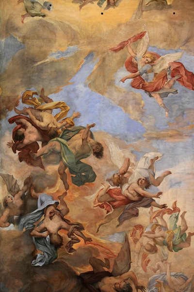 Saint Ambrose & Saint Charles Basilica Ceiling Fresco by Unbekannt
