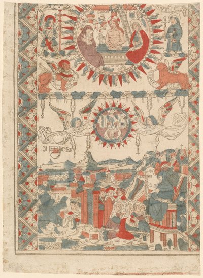 Saint Bonaventure Arriving and Preaching in Lyon by Unbekannt