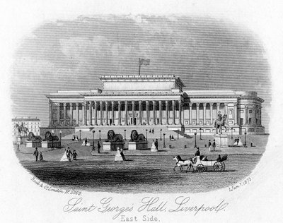 Saint Georges Hall, Liverpool, 1 January 1875 by Unbekannt