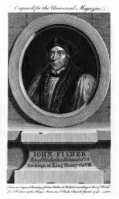 Saint John Fisher, English Catholic Bishop, Cardinal and Martyr by Unbekannt