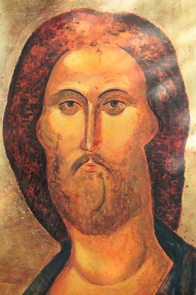 Saint Lazare Cathedral (Cathedral of St. Lazarus), Portrait of Jesus, Autun, France by Unbekannt