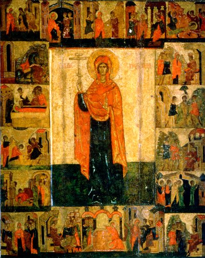 Saint Paraskeva Pyatnitsa with Scenes from Her Life by Unbekannt