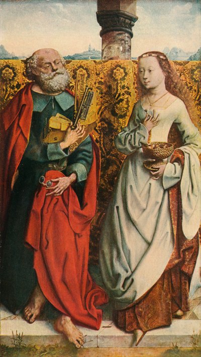 Saints Peter and Dorothy by Unbekannt