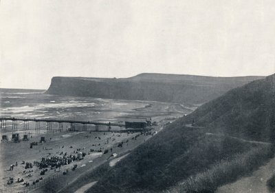 Saltburn - View of the Cliffs, Beach, and Pier, 1895 by Unbekannt