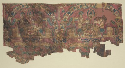 Samite Roundels with Hunters, 800s by Unbekannt