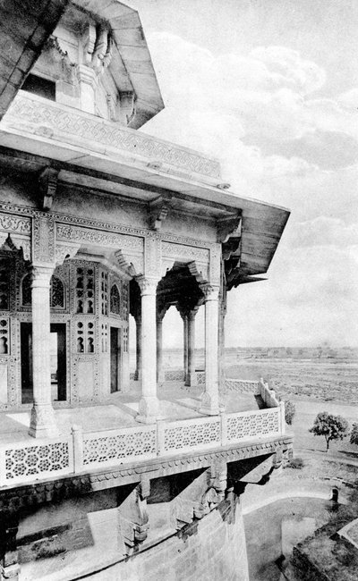Samman Burj Balcony at Agra Fort, 20th Century by Unbekannt