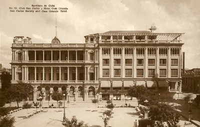 Santiago de Cuba - San Carlos Society and Casa Granda Hotel by Unbekannt