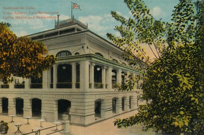 Santiago de Cuba. Vista Alegre - Café Restaurant. Coffee House and Restaurant, c1910 by Unbekannt