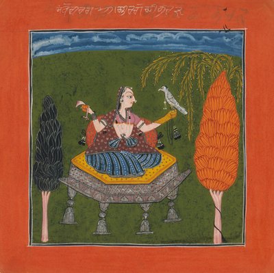Sanveri Ragini, Page from a Ragamala Series Garland of Musical Modes by Unbekannt