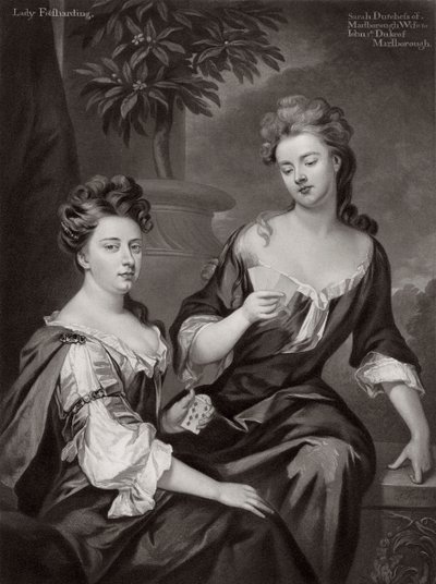 Sarah, Duchess of Marlborough, and Lady Fitzharding by Unbekannt