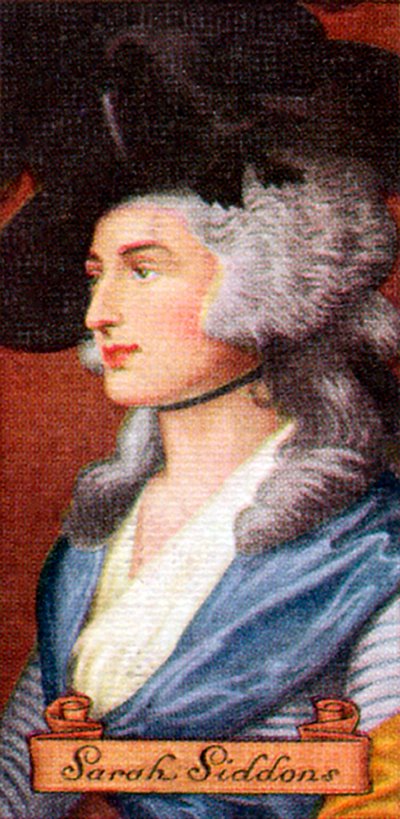 Sarah Siddons, from a Series of Cigarette Cards, 1935 by Unbekannt