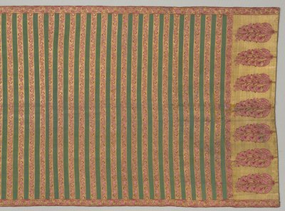 Sash with Flora and Banded Field, 1700s by Unbekannt
