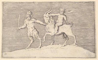 Satyr Leading Goat on which an Infant Rides by Unbekannt