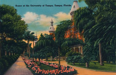Scene at the University of Tampa, Tampa, Florida by Unbekannt