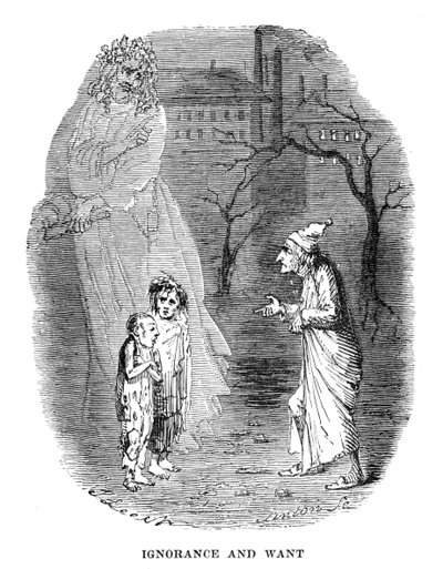 Scene from A Christmas Carol by Charles Dickens, 1843 by Unbekannt