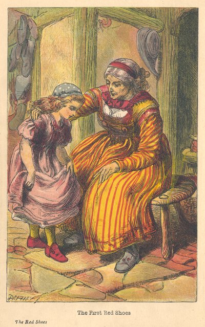 Scene from The Red Shoes by Hans Christian Andersen by Unbekannt