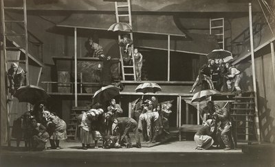 Scene from The Witch by Abraham Goldfaden, State Jewish Chamber Theater, Moscow by Unbekannt