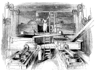 Scene in a Staffordshire pottery factory, c1851 by Unbekannt