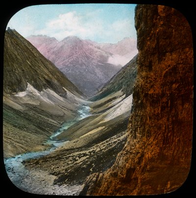 Scene in the Himalayas, India by Unbekannt