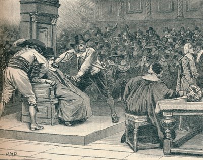 Scene in the House of Commons: the Speaker coerced, 1629 by Unbekannt