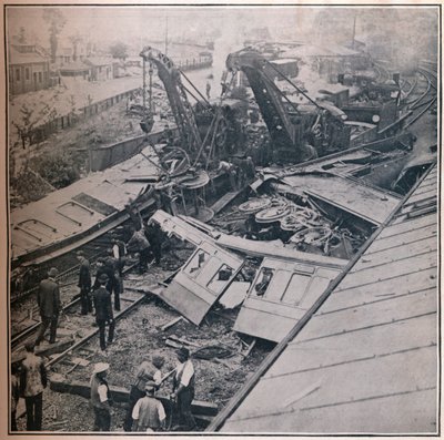 Scene of the Terrible Railway Disaster at Salisbury by Unbekannt