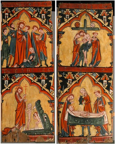 Scenes from the Life of Christ: Arrest of Christ, Christ in Limbo, Descent from the Cross by Unbekannt