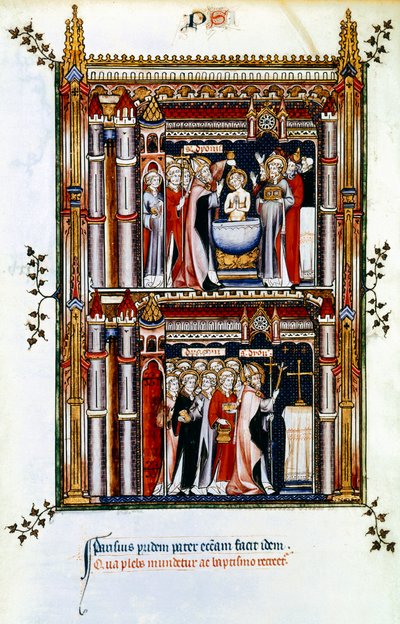 Scenes from the life of St Denis, patron saint of France by Unbekannt