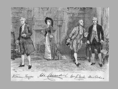 School for Scandal Play at the Vaudeville Theatre, 1882 by Unbekannt