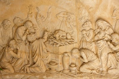 Sculpture Depicting the Priests of Baal at El Muhraqa, Israel by Unbekannt