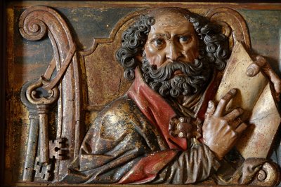 Sculpture in Mallorca Cathedral: Saint Peter, Palma, Spain by Unbekannt
