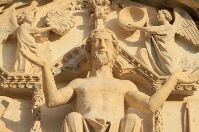 Christ Seated on a Throne, The Last Judgment, Tympanum of the Western Central Portal, St. Stephen