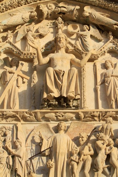 Christ Seated on a Throne, The Last Judgment, Tympanum of the Western Central Portal, St. Stephen