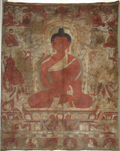 Seated Amitabha with Attendants by Unbekannt
