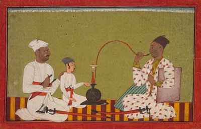 Seated Prince Smoking a Hookah by Unbekannt