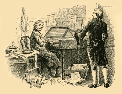 Seated Before an Old, Worn-Out Piano by Unbekannt