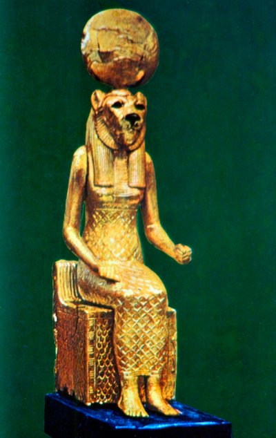 Seated Statuette of the Ancient Egyptian Goddess Sekhmet by Unbekannt