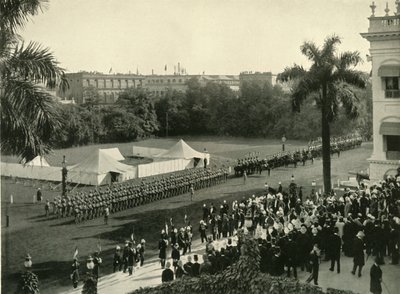 Second Arrival of Lord Curzon at Government House, 1904 by Unbekannt