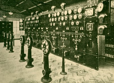 Section of Switchboard in Power House, Metropolitan Railway by Unbekannt