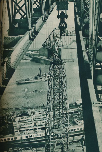 Seen from a Crane, the River Clyde Has Appearance of a Long Narrow Dock Basin by Unbekannt