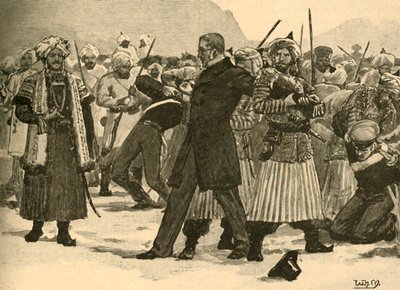 Seizure of Sir William Macnaghten by Akbar Khan, Afghanistan by Unbekannt