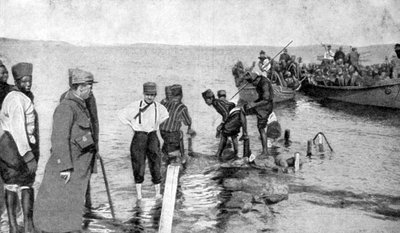 Senegalese Soldiers Embarking on the Egyptian Coast, World War I by Unbekannt