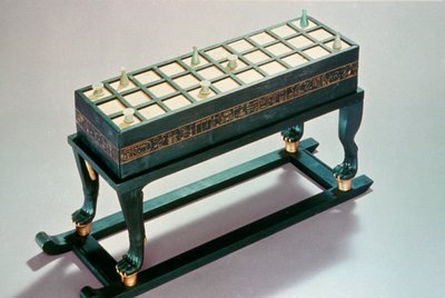Senet gaming board, from the Tomb of Tutankhamun, 18th Dynasty by Unbekannt