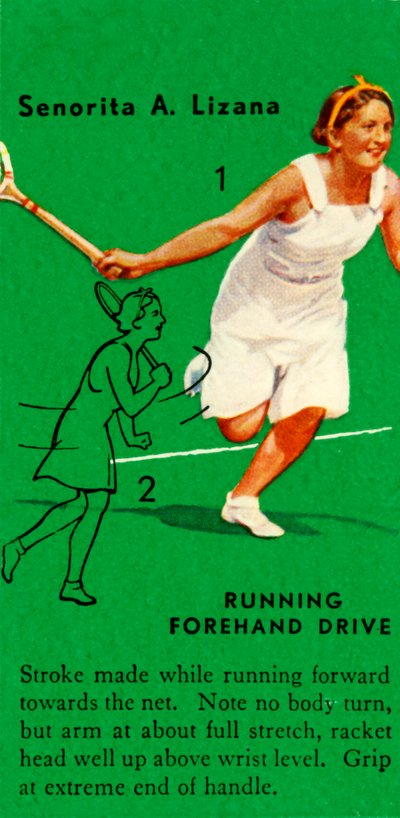 Senorita A. Lizana - Running Forehand Drive by Unbekannt