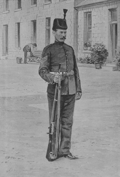 Sergeant, The Kings Royal Rifle Corps, c1880 by Unbekannt