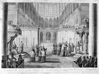 Service of the Oath of the Clergy of France, 19th Century by Unbekannt